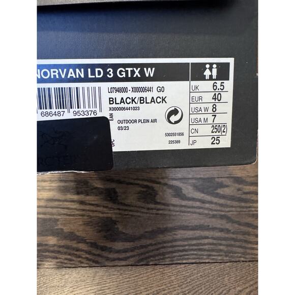 Arc’teryx Norvan LD 3 Goretex Hiking Outdoors Trail Vibram Sole Shoes Womens 8 - Picture 3 of 15